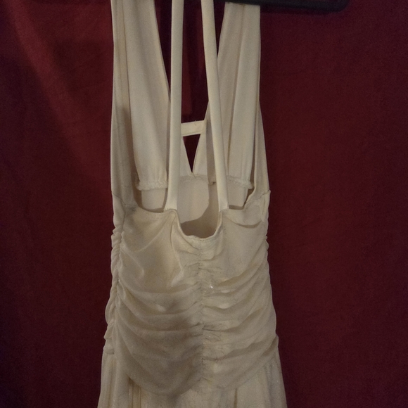 Elegant Cream Evening Gown - Picture 3 of 3